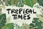 Tropical Times - Handwritten Bold Font