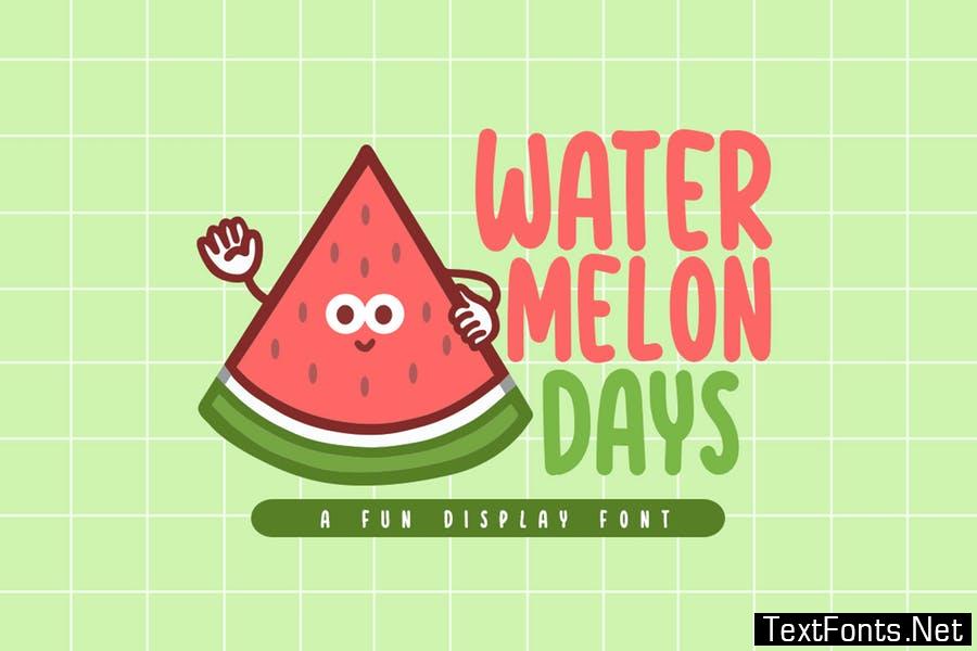 Watermelon Days Font