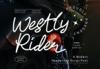 Westly Rider - Modern Script fonts