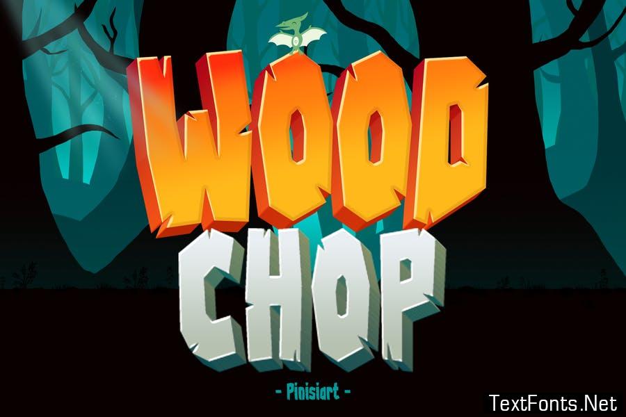 Wood Chop – Adventure Display Font