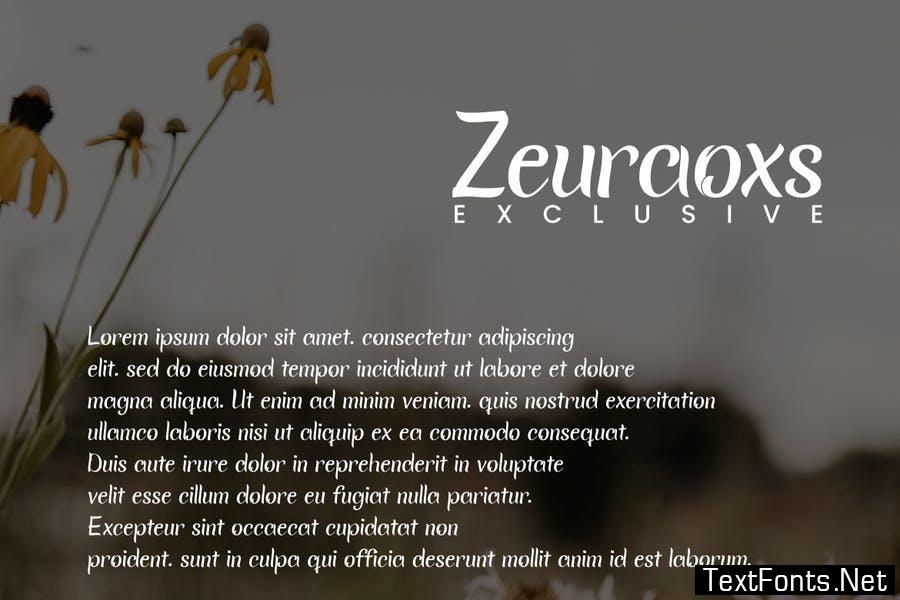 Zeuraoxs Exclusive - Font
