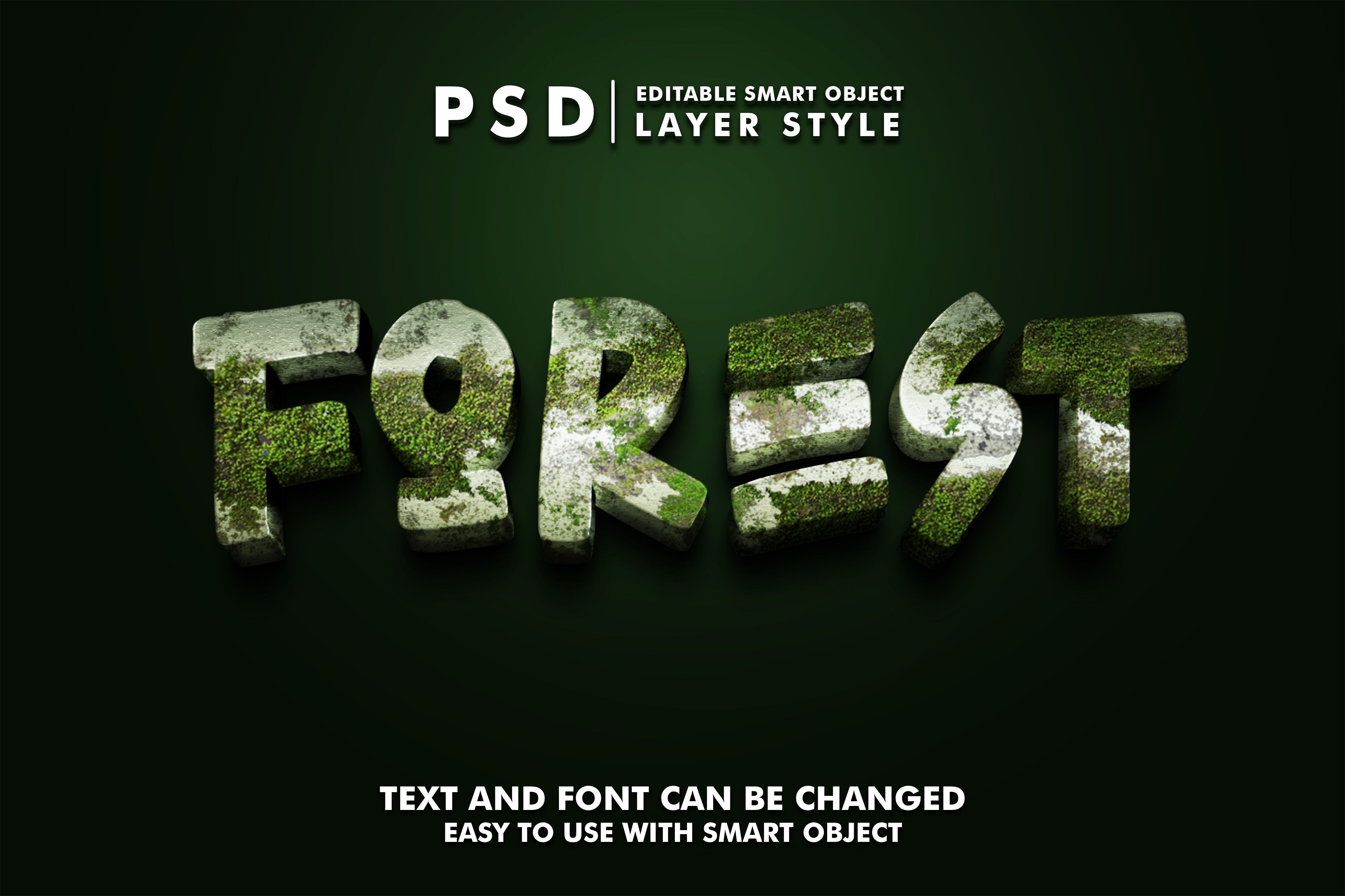 Forest 3D Realistic PSD Text Effect 38998368