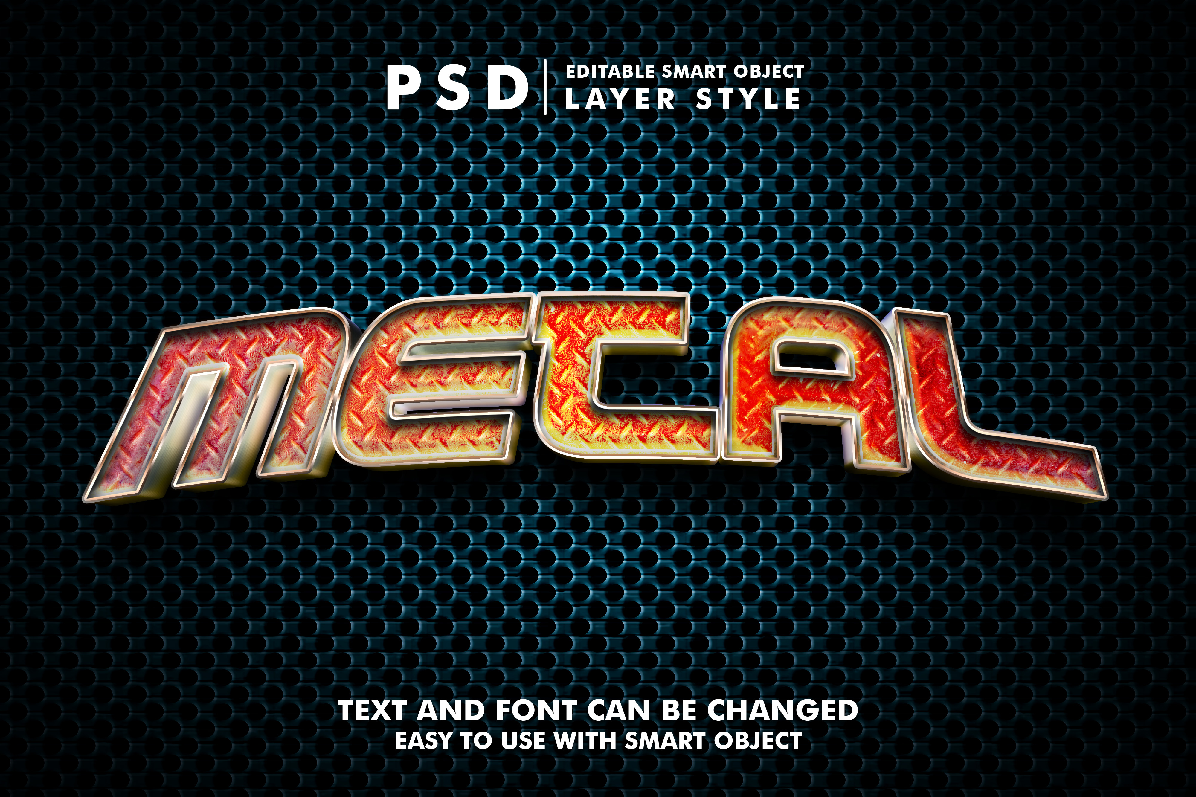 Iron 3D Realistic Text Effect 38991259