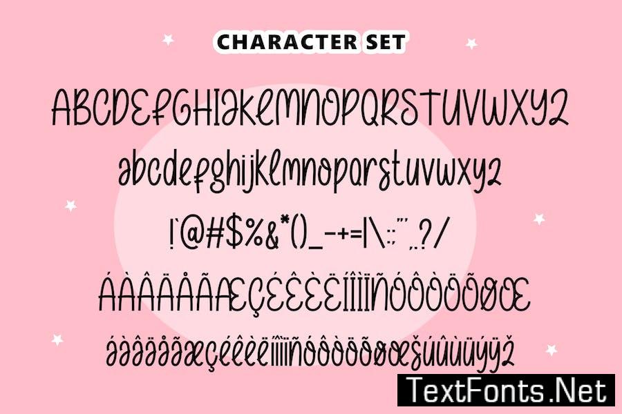 Kitten Beauty Cute display San Serif font ALD