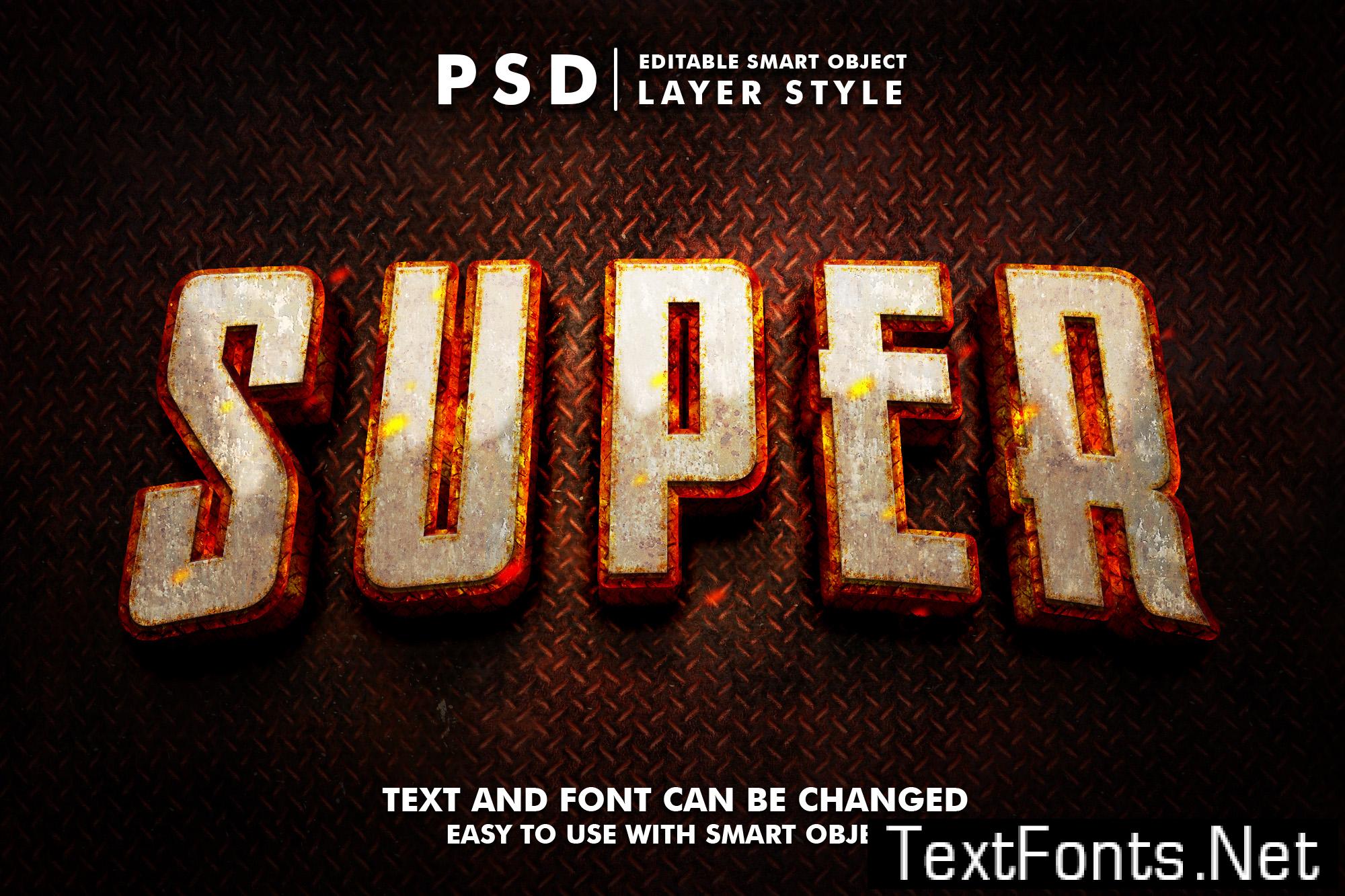 Power 3D Realistic PSD Text Effect 38997768