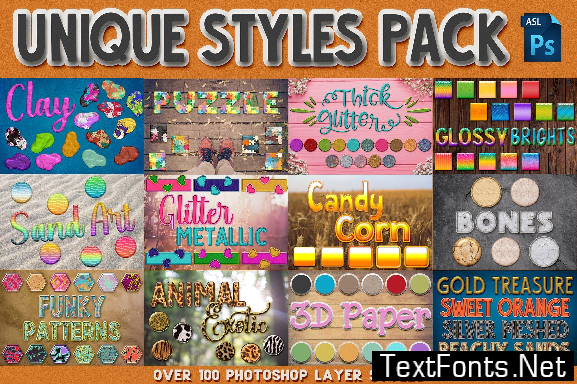 Unique Photoshop Styles Pack 5179352