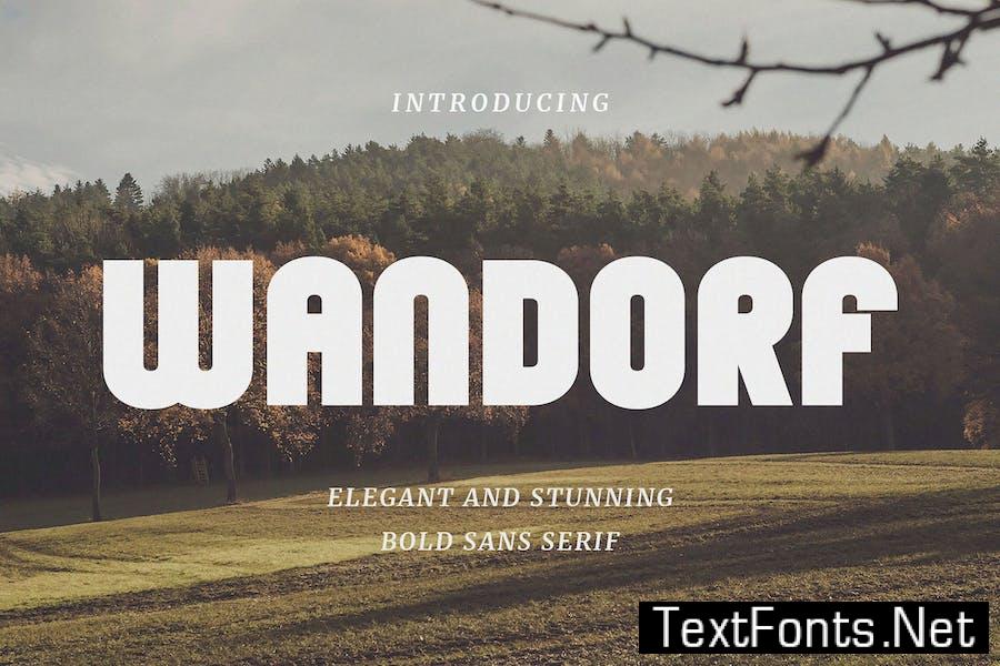 Wandorf – Elegant Bold Sans Font