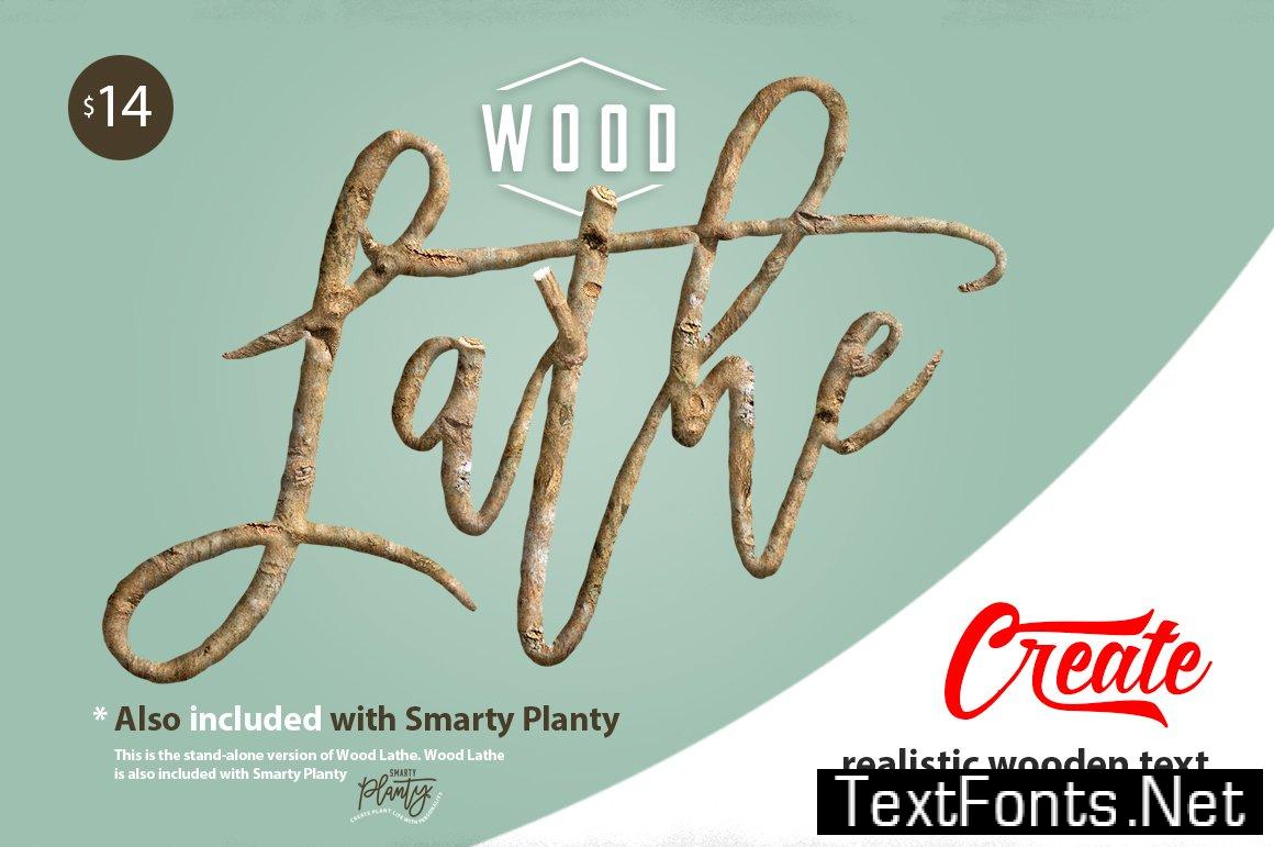 Wood Lathe - Real wood text maker