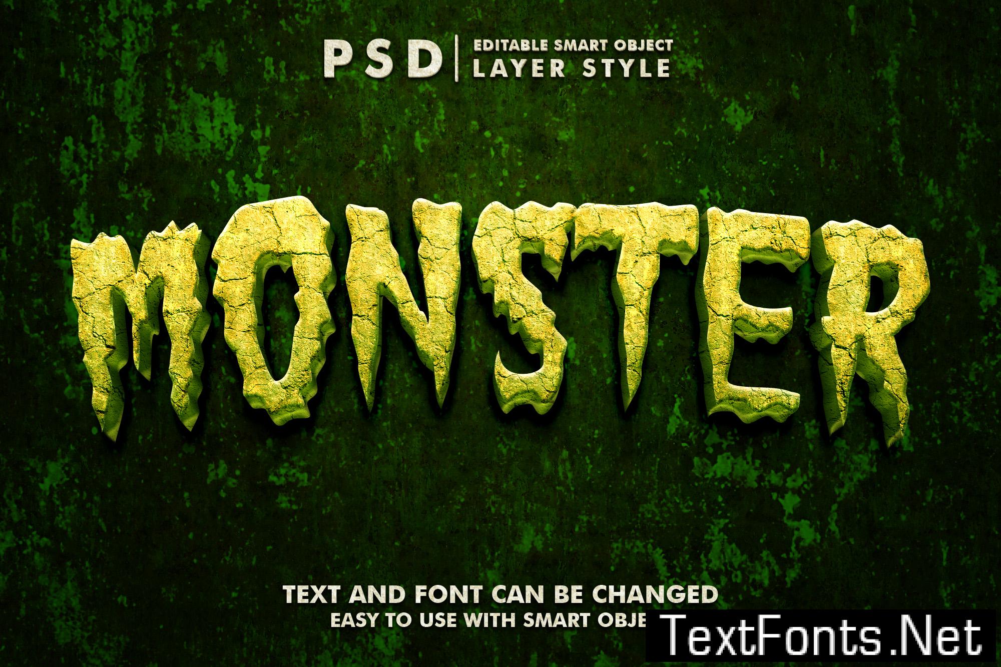 Zombie 3d Realistic PSD Text Effect 39182567