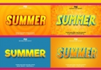 6 Summer Editable 3d Text Effect Pack 37411738