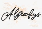 Algroofys Signature Script Font