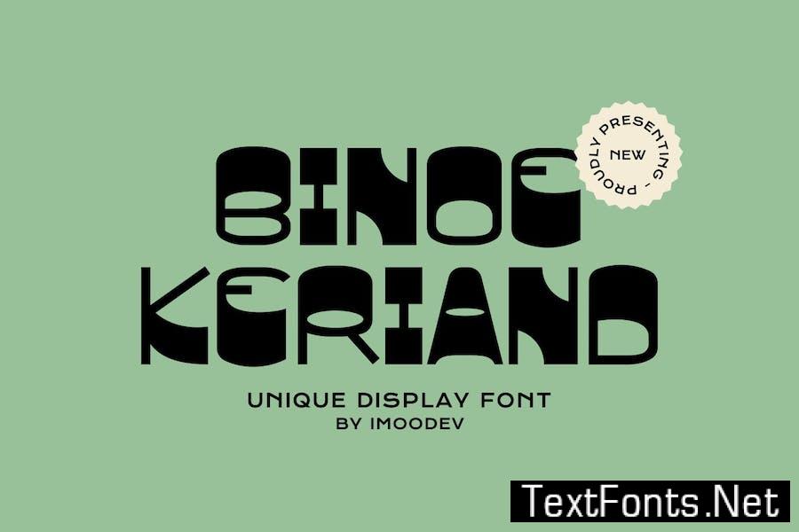 Binoe Keriand - Creative Font