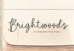 Brightwoods Script Font