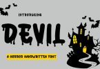 Devil Horror Handwritten Font