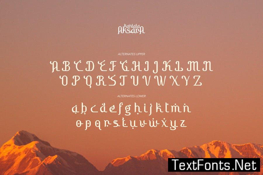 Kantata Aksara - Ethnic Type Font