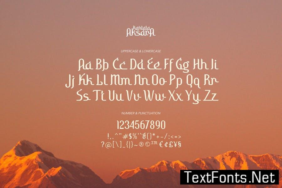 Kantata Aksara - Ethnic Type Font