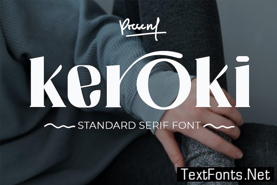 Keroki - Decorative Serif Font