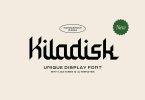 Kiladisk - Display Typeface Font