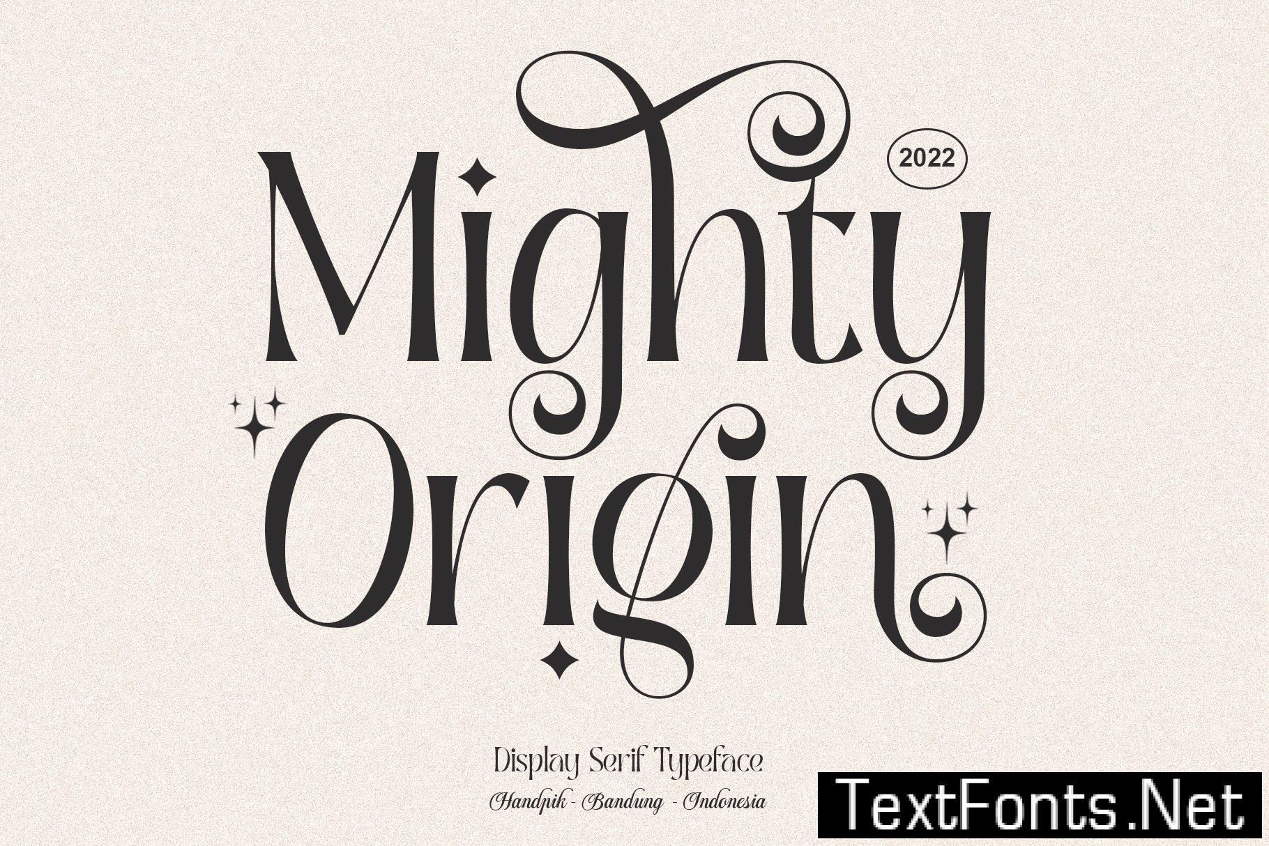 mighty-origin-font