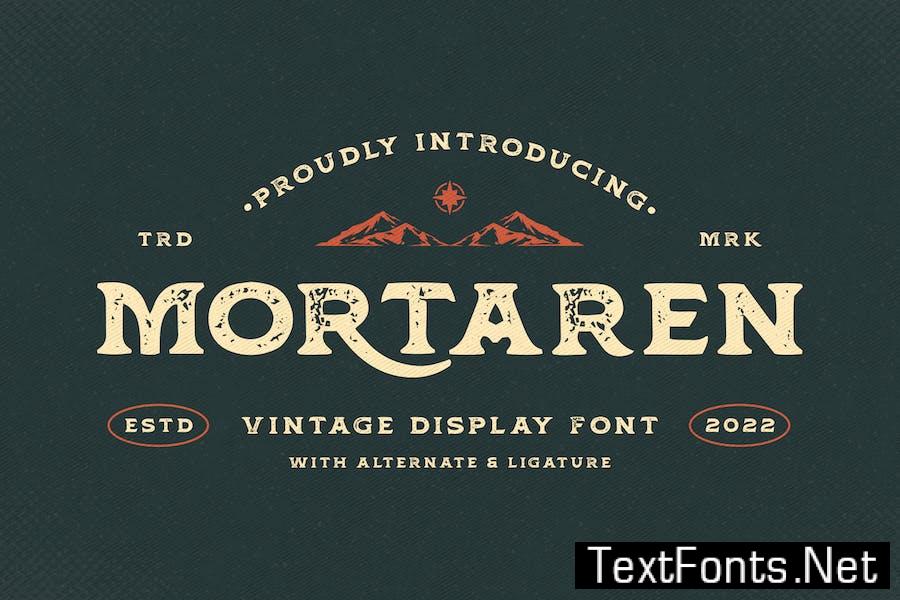 Mortaren - Vintage Display Font