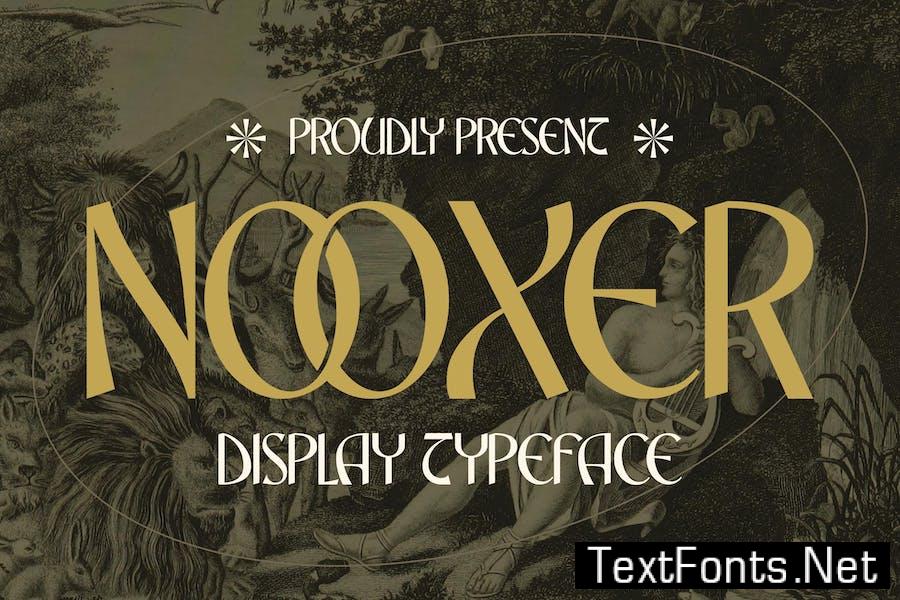 Nooxer Display Typeface Font