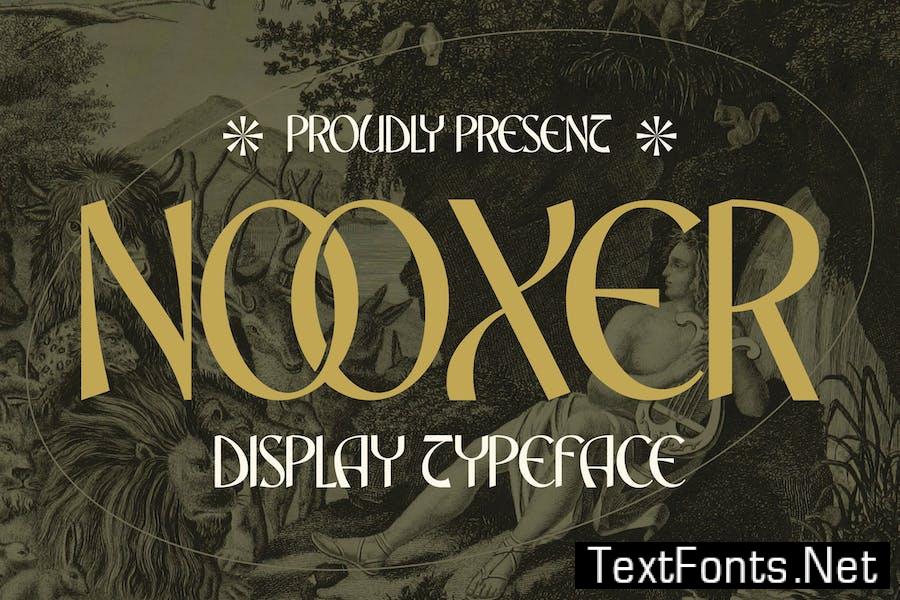 Nooxer Display Typeface Font