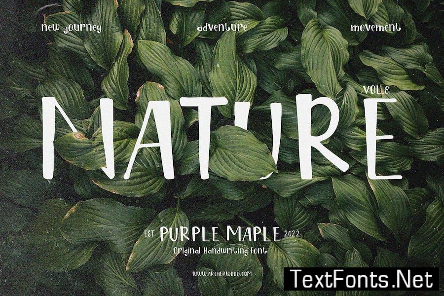 Purple Maple Font