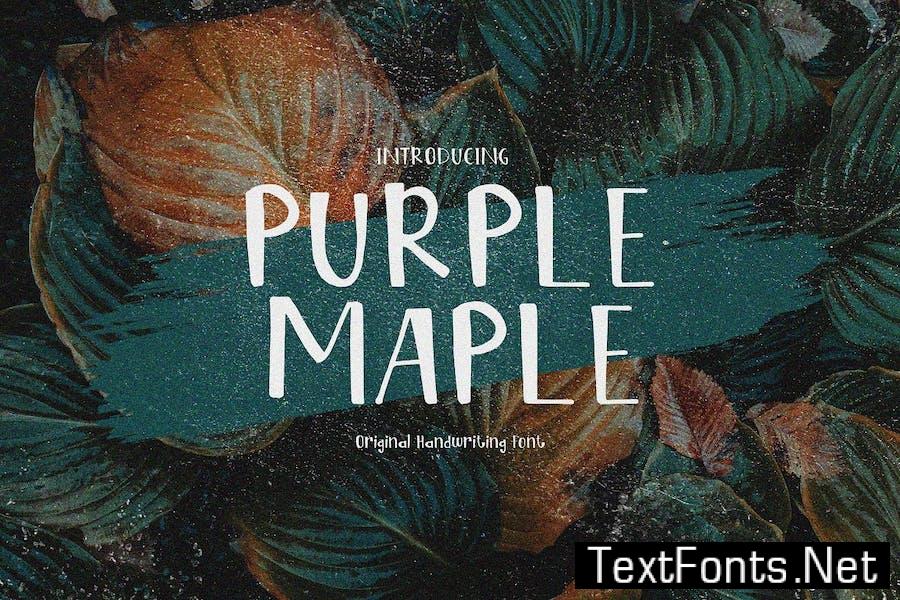 Purple Maple Font