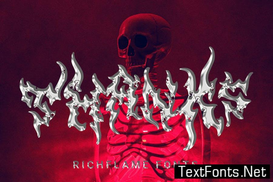 Richflame - Death Metal Fonts