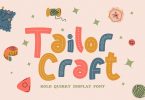 Tailor Craft - Bold Quirky Display Font