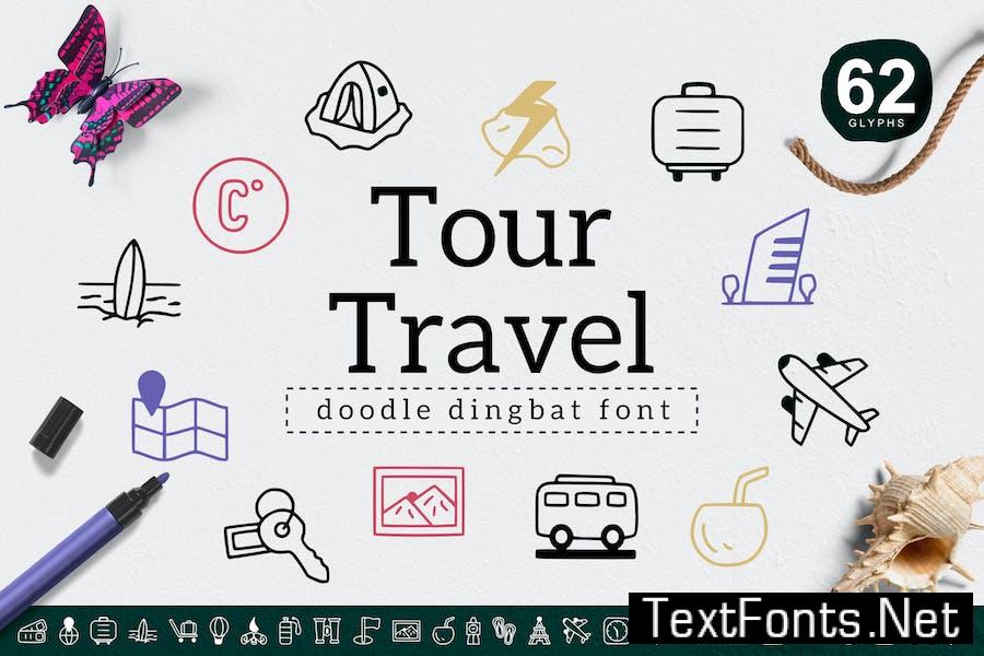 Tour Travel Dingbat Font