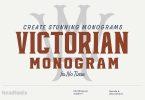 Victorian Monogram Creator Font