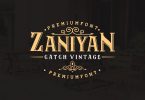 Zaniyan Catch - Vintage Font