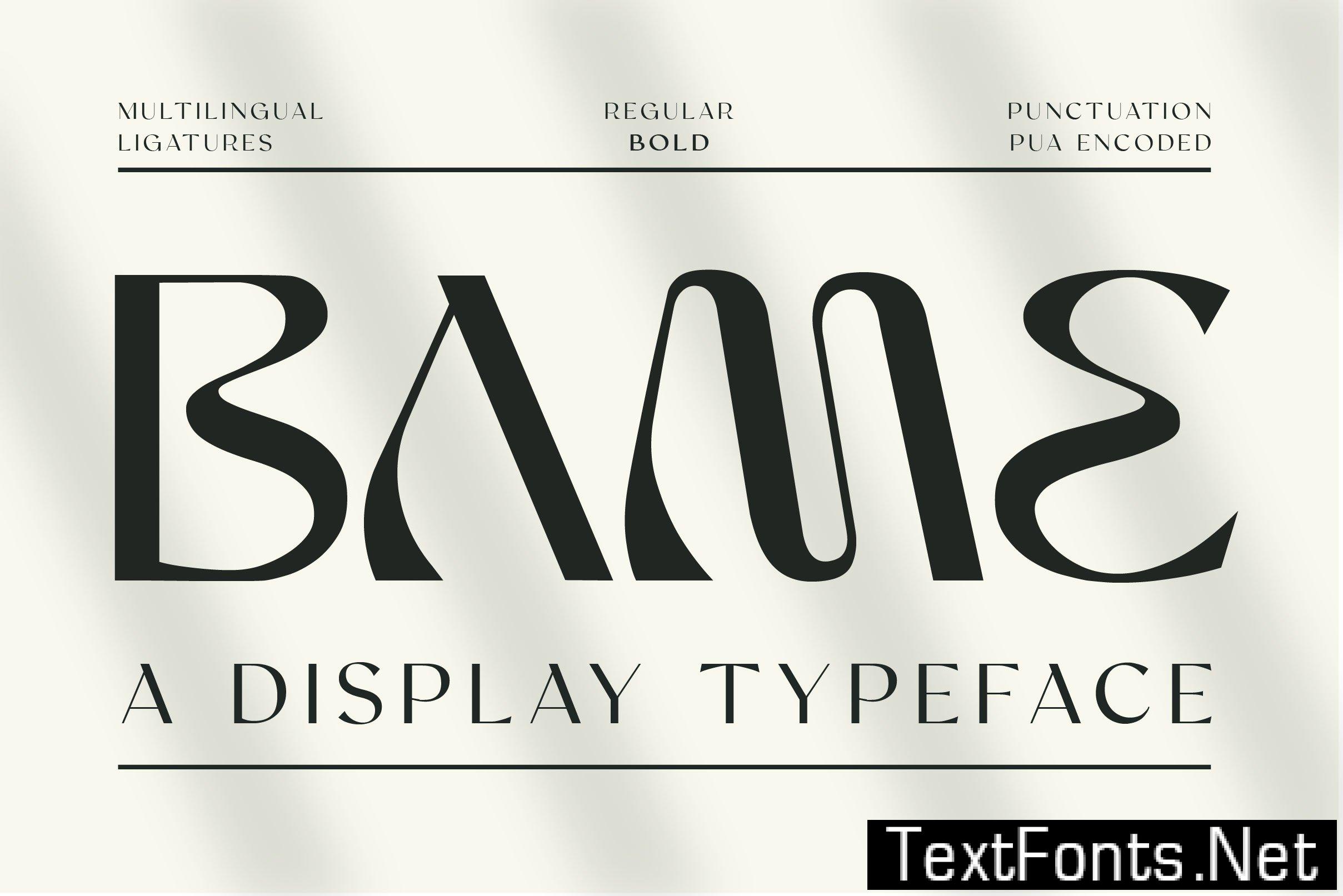 Bame Display Typeface