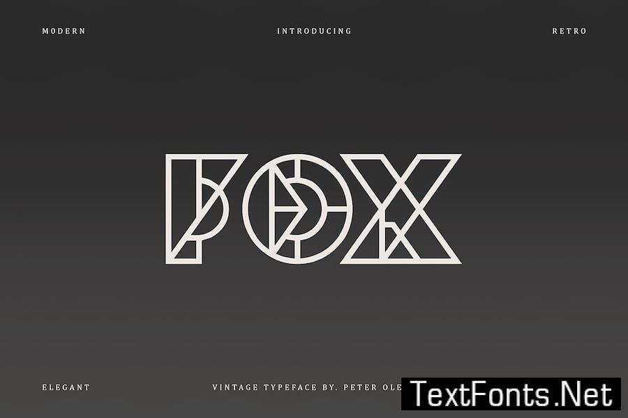 Fox Geometric Font