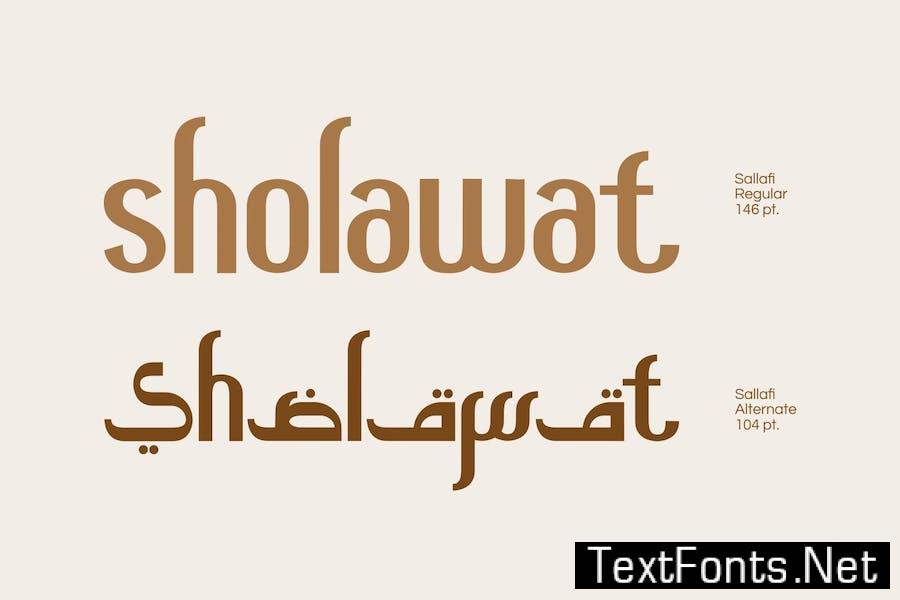 Sallafi - Arabic Font Style