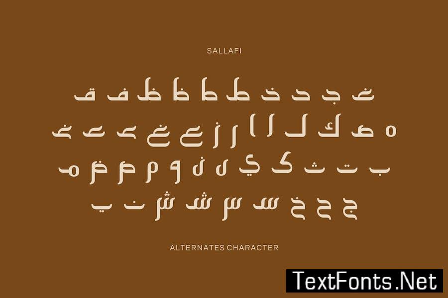 Sallafi - Arabic Font Style