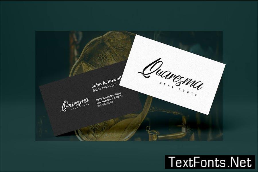 Quinttonio | Modern Script Font