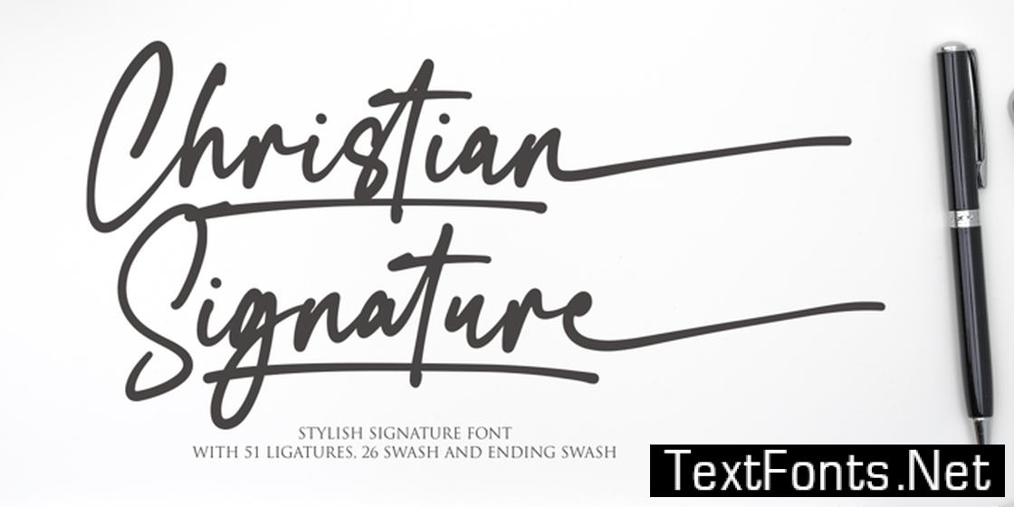 christian-signature-font