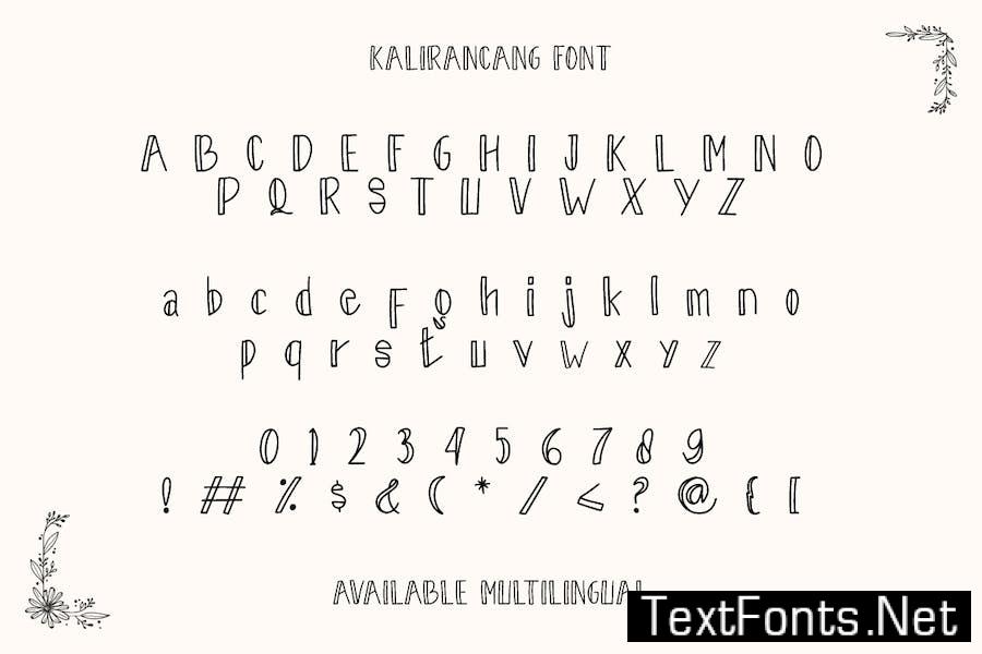 Kalirancang - Display Font