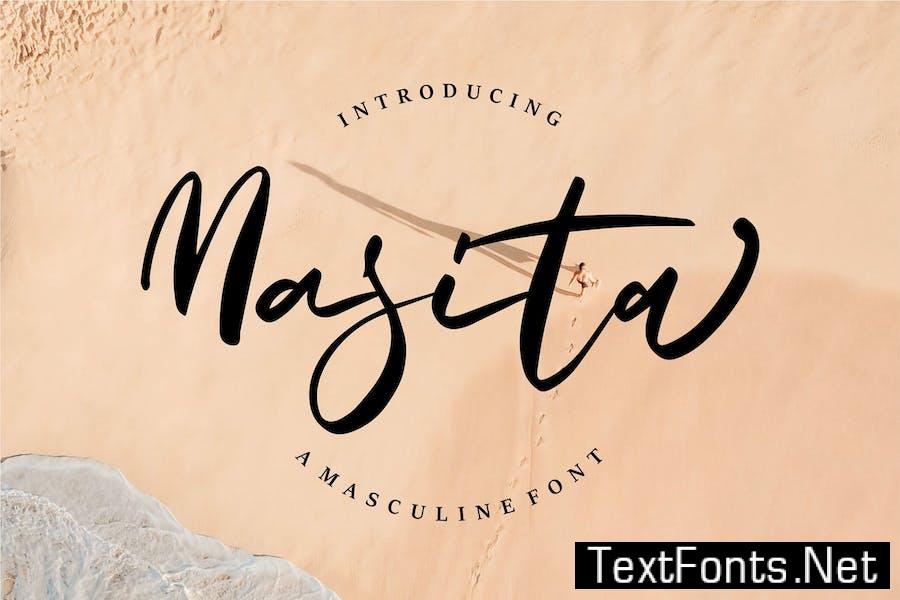 Masita | A Masculine Script Font