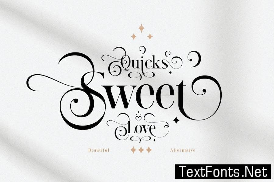 Quicks sweet love Font