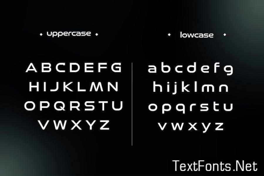 Redhawk - Futurist Typeface Font