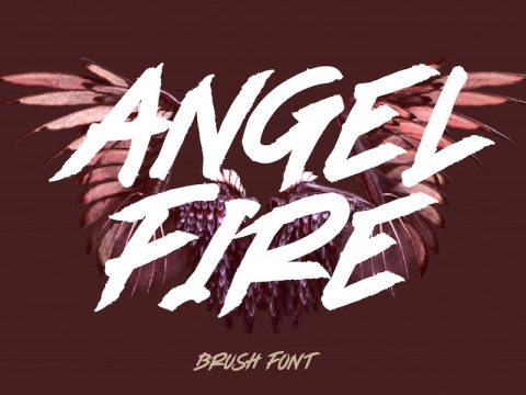 ANGEL FIRE - Brush Font AM