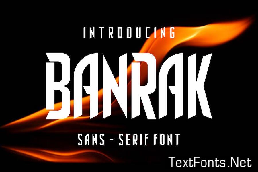 Banrak Font