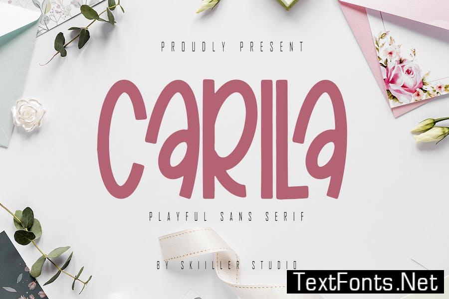 Carila - Playful Sans Serif Font