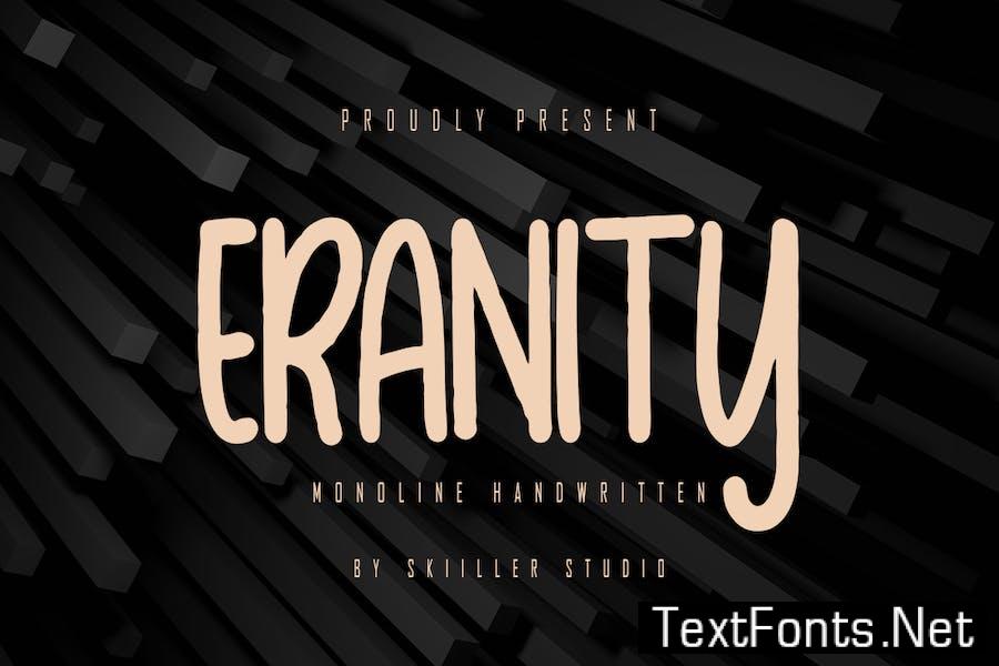 Eranity - Monoline Handwritten Font