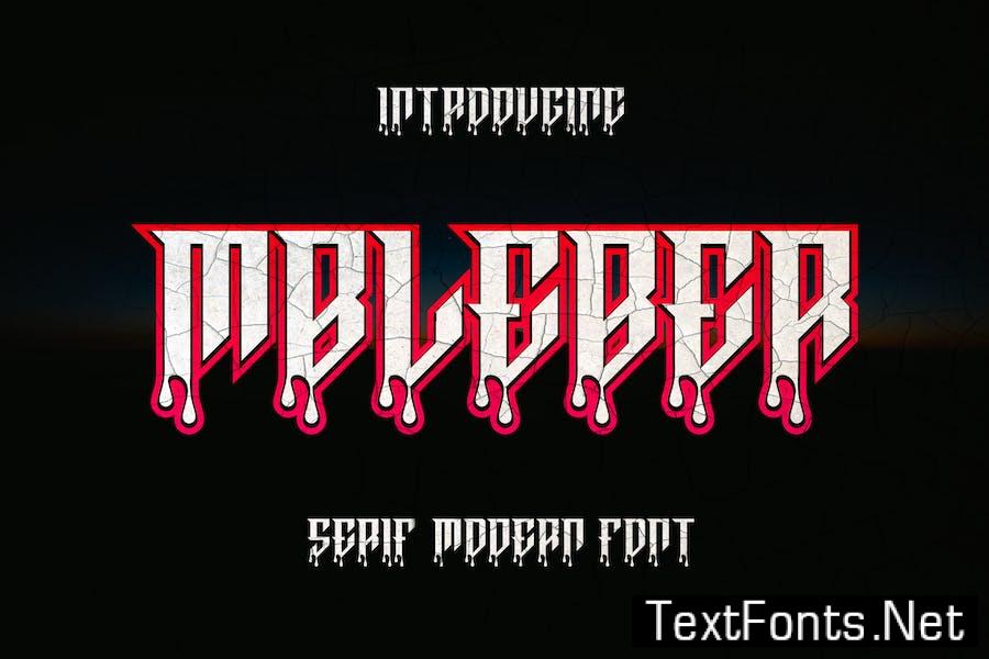 Mbleber Font