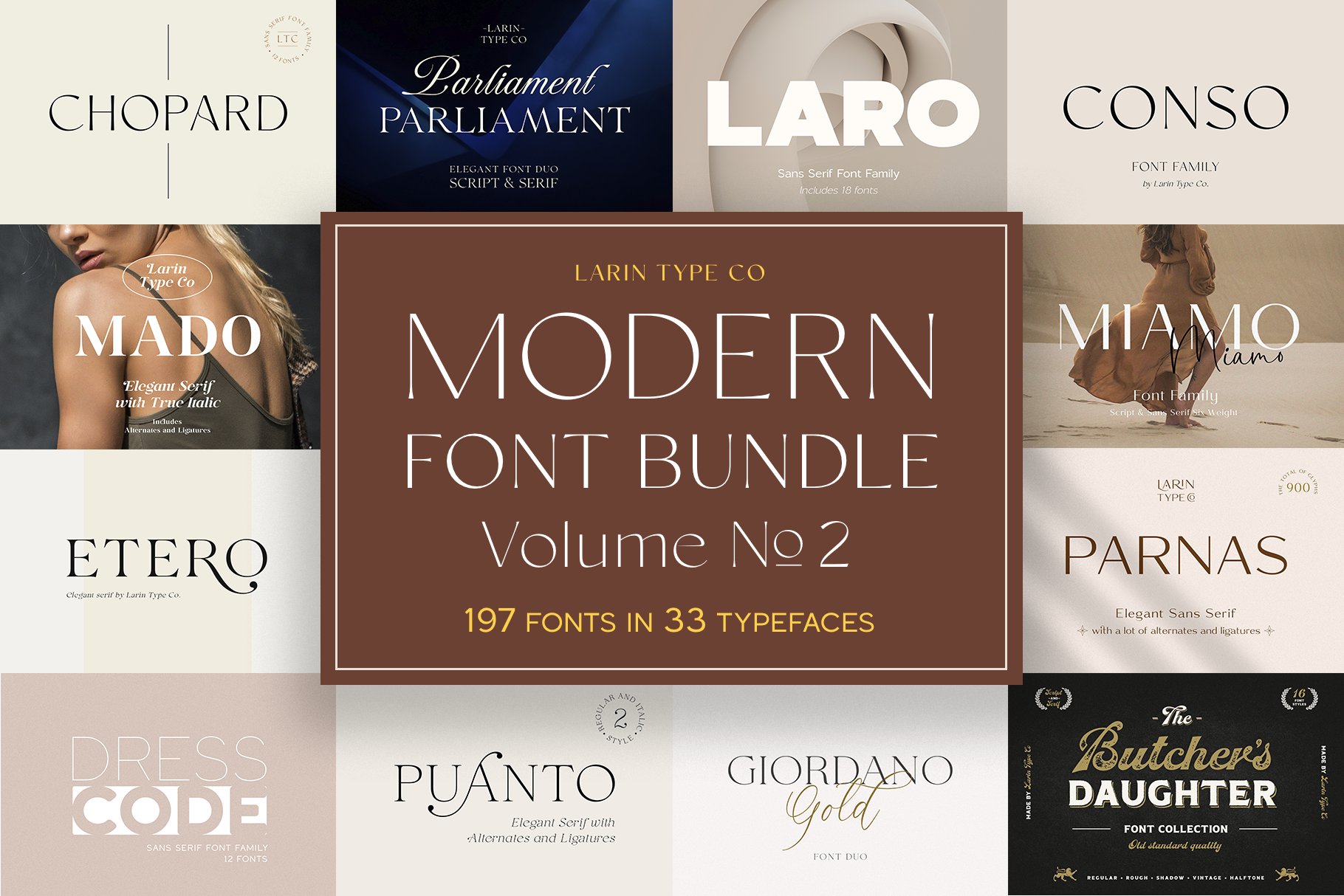 Modern Font Bundle Vol.2 10366486