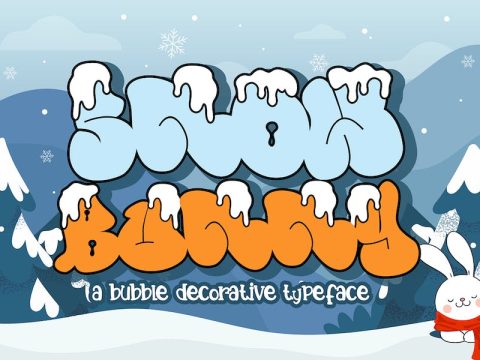 Snow Bunny - Decorative Display Font